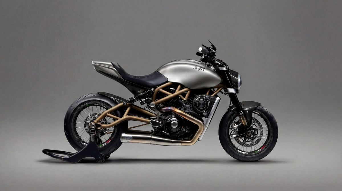 Lightspeed specification study: satin silver with wire-spoked wheels